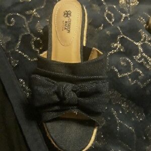 Avon Denim Bow Sandals